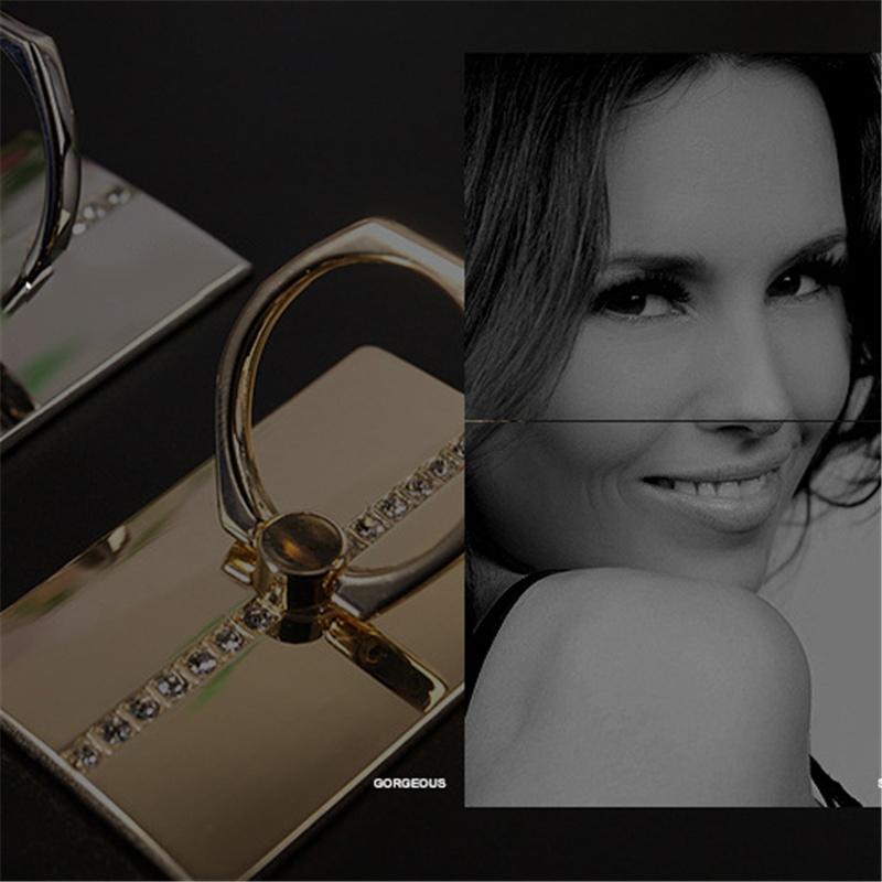 Роскошный металлический держатель-кольцо для телефона с бриллиантами, вращающийся на 540°, универсальная клейкая липкая подставка-кольцо для телефонов, стильный мобильный держатель и подставка