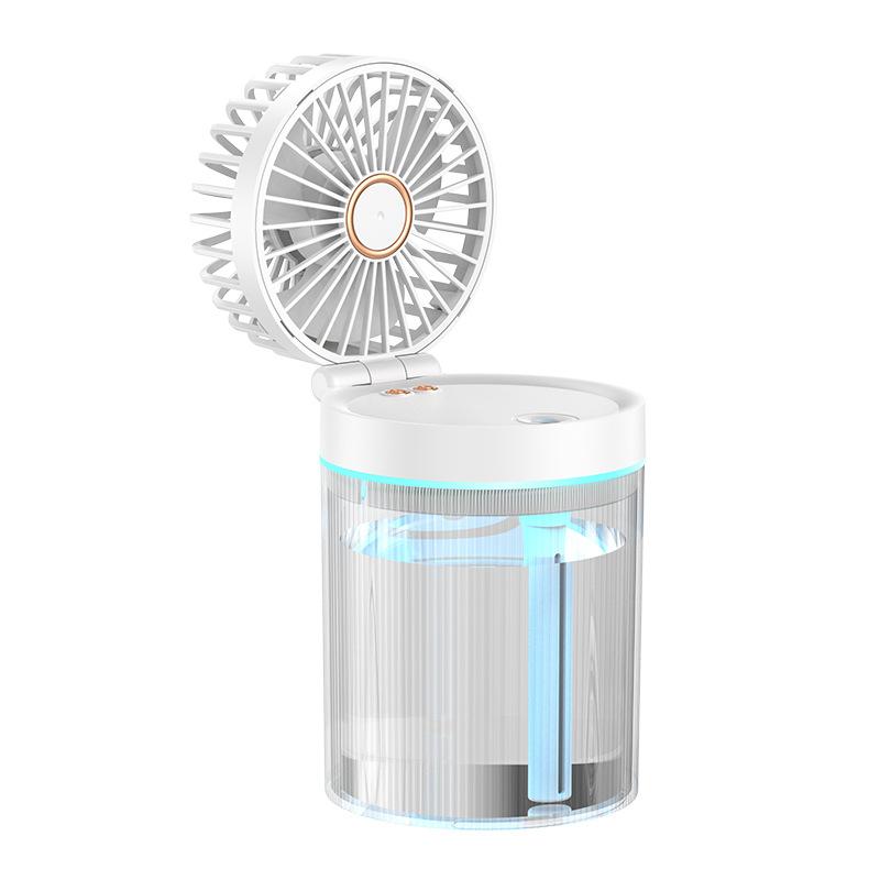 Humidification Fan Water Cooling Fan USB Mini Small Fan Desktop Fan 2024 Summer New Home Foldable Cold Air Humidifier Spray Fans