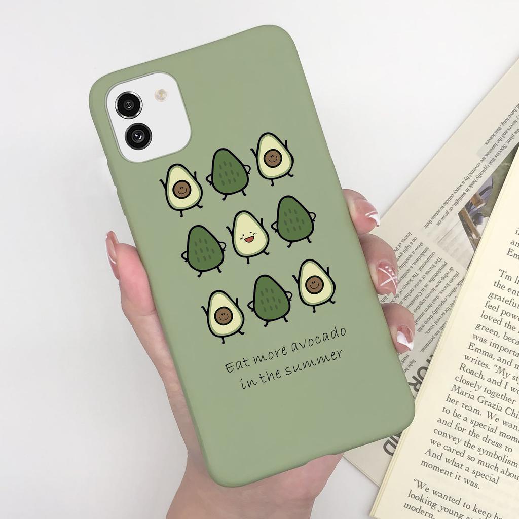 For Samsung Galaxy A03 Core Case A032F Soft Silicone Cute Painted Cover Case For Samsung A03 A 03 Global A03S A035F Funda Bumper