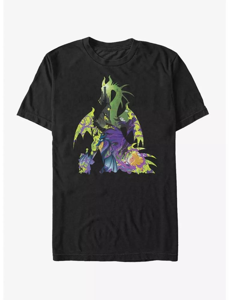 Disney Sleeping Beauty Maleficent Dragon Black Unisex T-Shirt