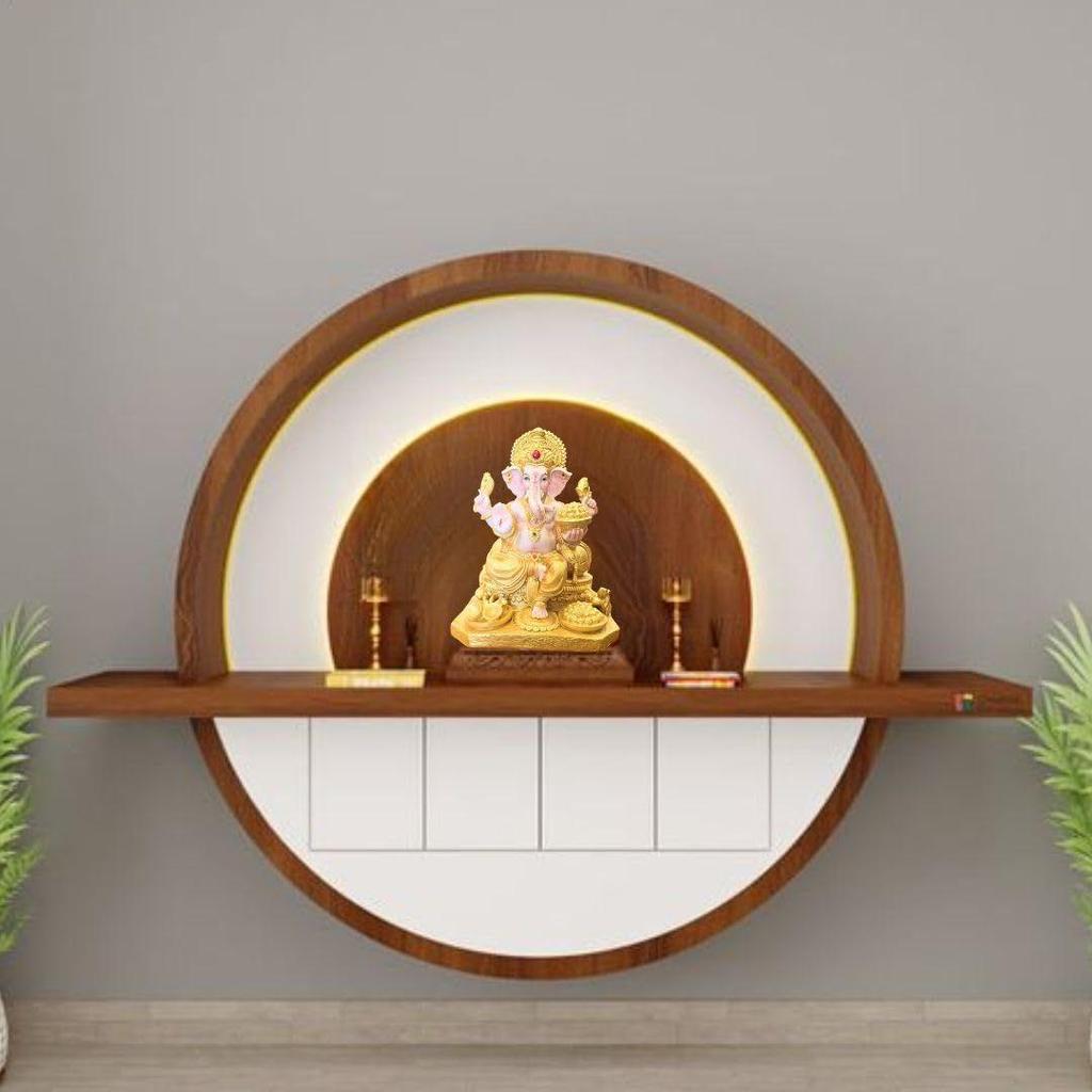 1 Piece Premium Decorative Lord Ganesha Statue & Idols for Home, Office, and Pooja for Festivals, Weddings, and Special Occasions(Poly Resin)