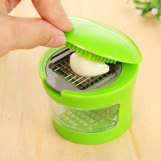 Пресс для чеснока из нержавеющей стали, измельчитель, легко чистится, небольшой кухонный комбайн для лука, перца, огурцов