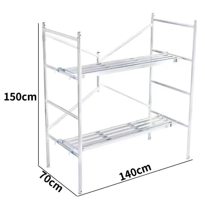 Multifunctional Mobile Folding Scaffold with Full Set of Accessories