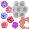 Flower Silicone Mold for Cake Chocolate Soap 3D Rose Handmade Candle Gypsum Mold Food-Grade Reusable Baking Tools