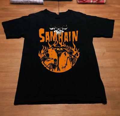 Samhain Danzig Band Огненная футболка Топы Футболка Полный размер S-4XL