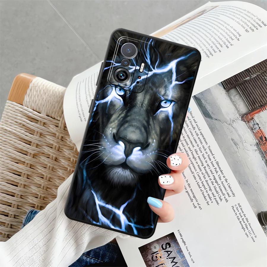 Чехол для Xiaomi Mi 13 Lite 12 12T Pro 10T 14 11T 12X 11 Funda Чехол для телефона Крутой Лев Собака