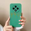 Love Heart Case For Oppo Reno 12F Phone Shell Soft Liquid Silicone Camera Protection Back Cover For Oppo Reno12F 12 F Bumper