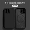 Original Magnetic Liquid Silicone Phone Cases For iPhone 16 15 14 13 12 11 Pro Max Magsafe Case Wireless Charge Shockproof Cover