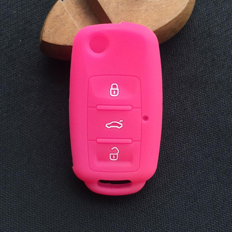 Силиконовый чехол для автомобильного ключа для VW Volkswagen polo passat b5 Tiguan Golf T4 для Seat Leon Altea Ateca Для Skoda Octavia Superb