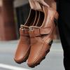 Fashion Fashionable New Men Outdoor Breathable Anti Slip Driving Shoes Hand Sewn Men Spring Comfortable Soft Soled Lightweight Bean Shoe