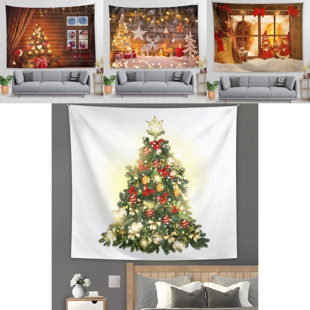 Рождественский гобелен, фоновая ткань для домашнего декора и реквизит для фотосъемки