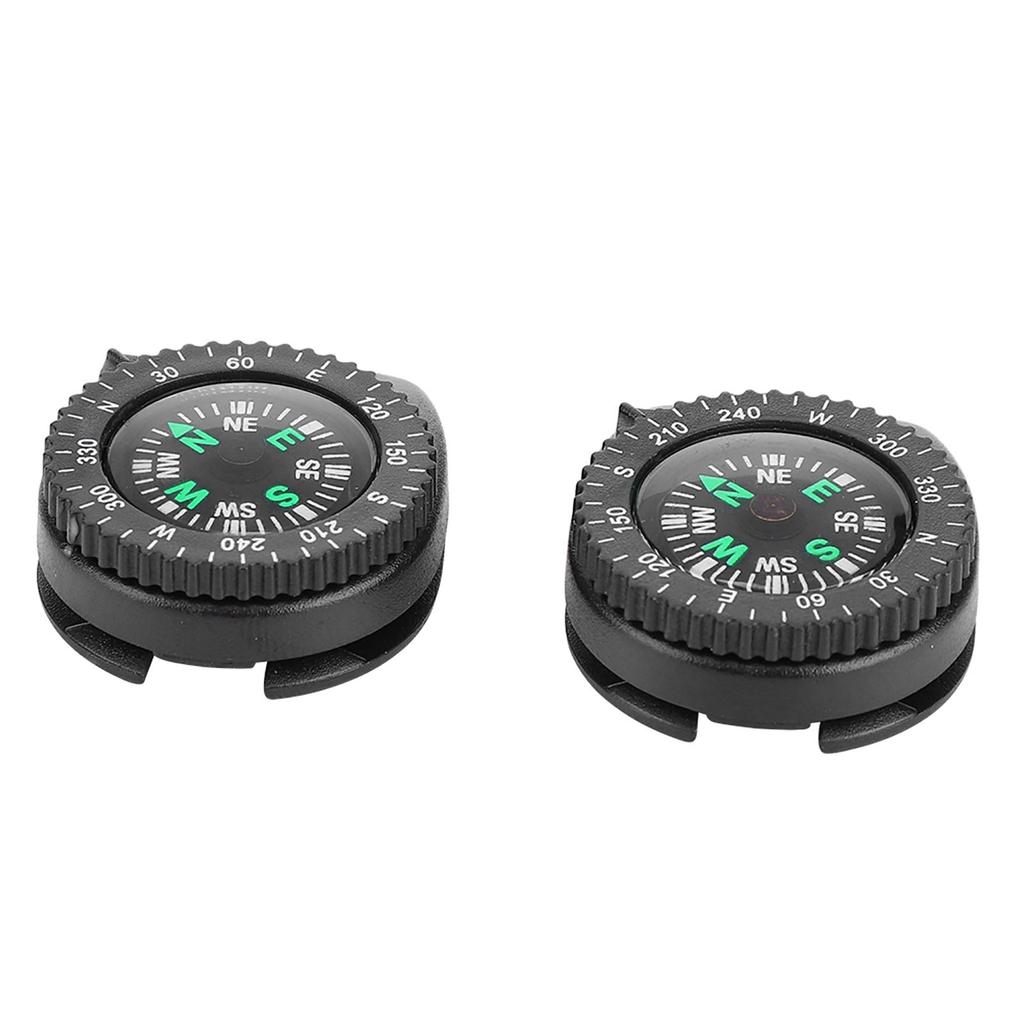 2pcs Portable Watch Band Slip Slide Navigation Wrist Compass for Camping Boating