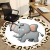 1pc ElephantChair Carpet for Office, Indoor Non-Slip Washable Polyester Fiber Carpet, Mat For Office, Machine Washable