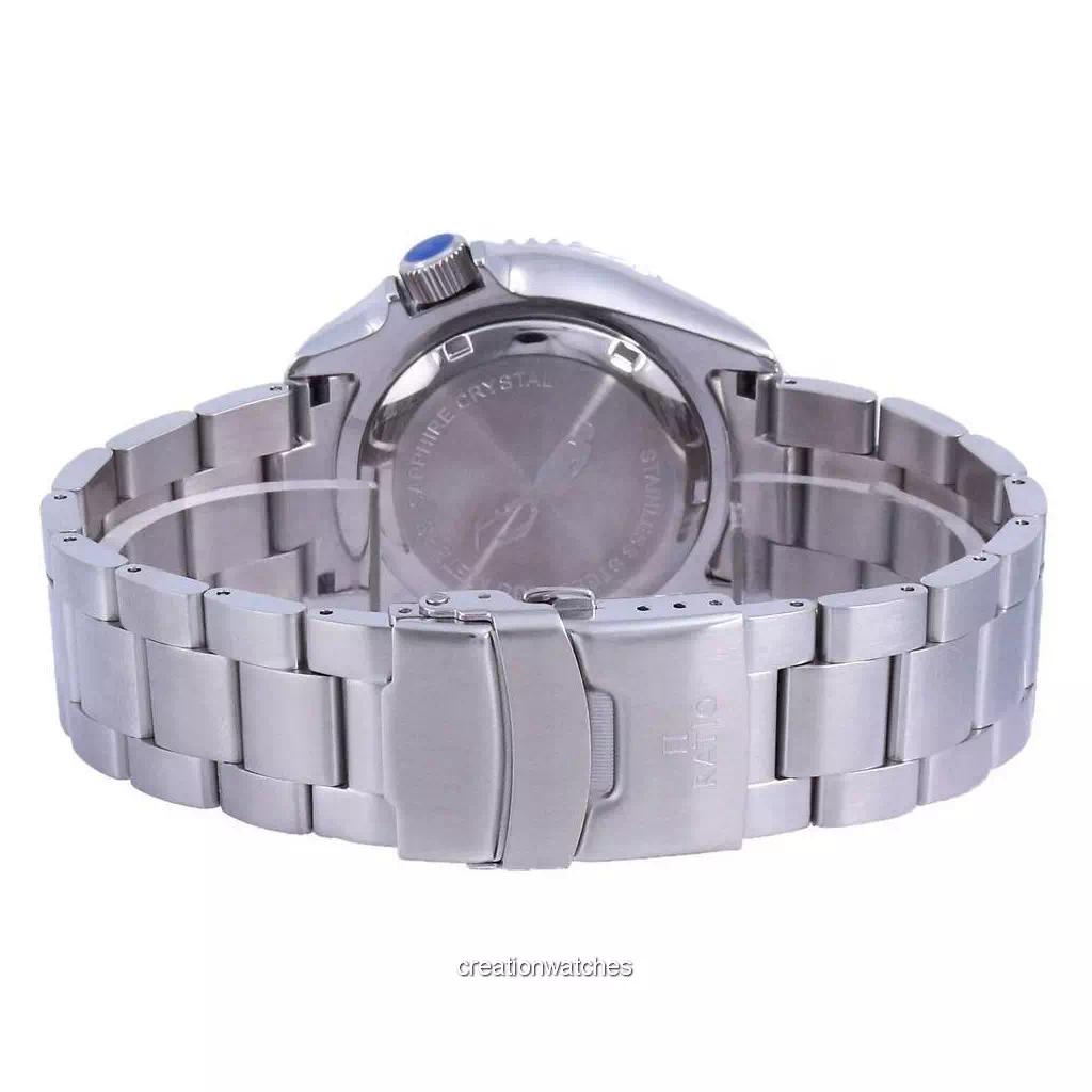 RATIO FreeDiver Green Dial Sapphire Crystal Stainless Steel Automatic RTB205 200M Mens Watch