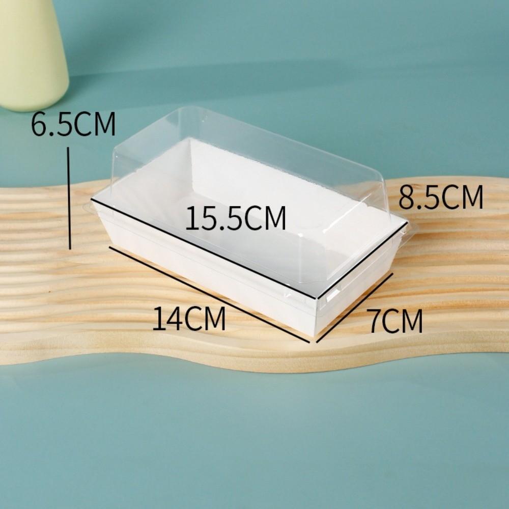 20 шт. Упаковка для пищевых продуктов Прозрачная крышка Упаковочная коробка с прозрачной крышкой Одноразовая коробка для пищевых продуктов Торт