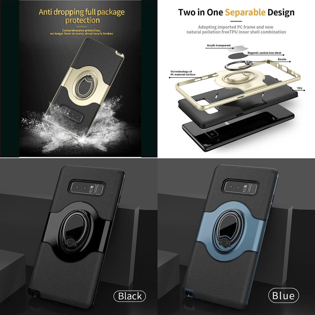 Высококачественный защитный чехол-броня из ТПУ с вращающимся на 360 градусов кольцом-держателем для Samsung S9
