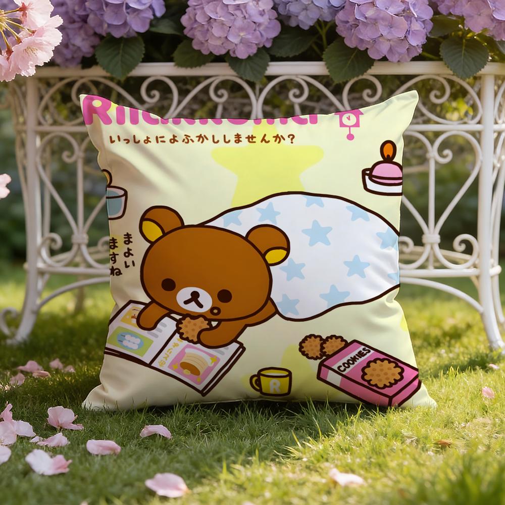 R-Rilakkuma Милая Наволочка для Подушки Дома и в Машине Двухцелевая Наволочка: Двусторонний для максимального комфорта