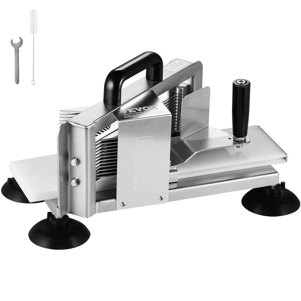 VEVOR Commercial Tomato Slicer, 3/16 inch Tomato Cutter Slicer, Stainless Steel Heavy Duty Tomato Slicer Machine