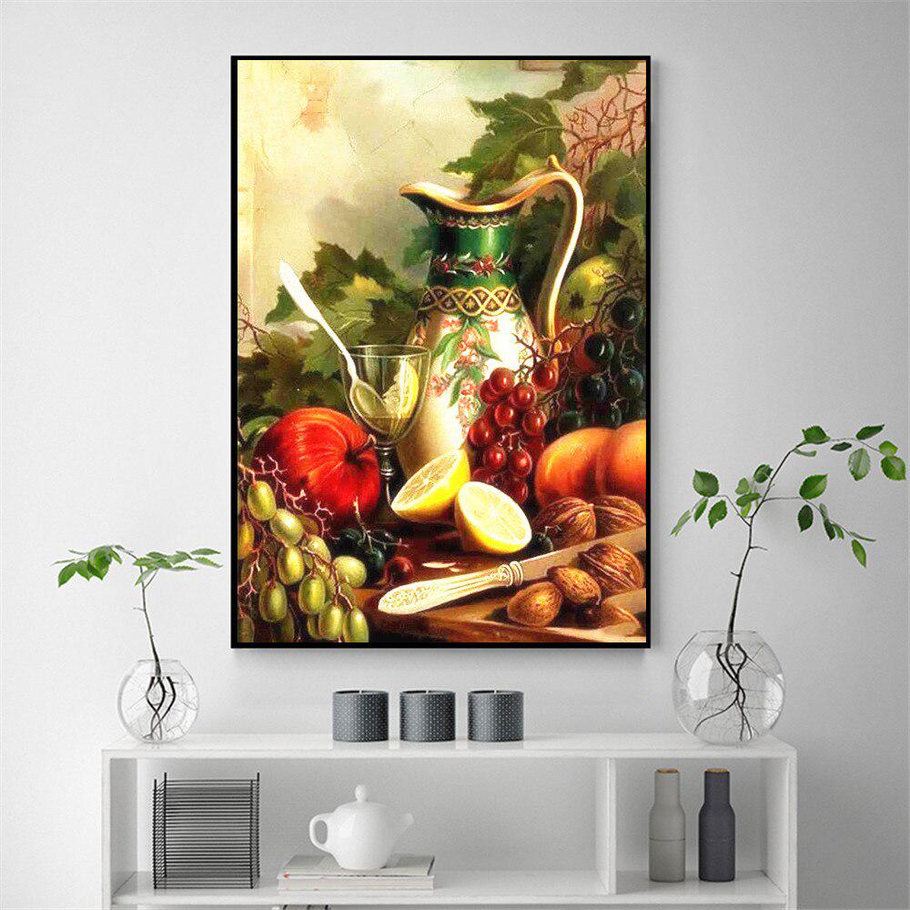 Алмазная картина Фрукты Вышивка крестом 5d Алмазная вышивка Продажа Полная дрель Квадратный горный хрусталь