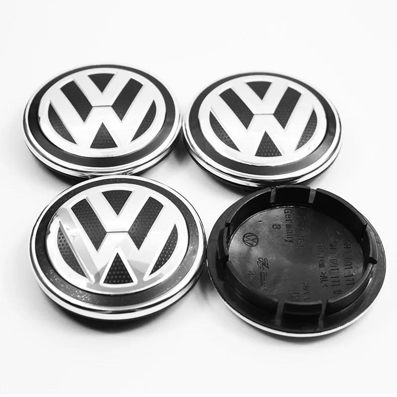 Emblems ABS 4pcs 55mm 56mm 65mm 70mm 76mm Car Wheel Center Caps Hubcap Cover For VW Volkswagen Jetta MK5 Golf Passat Styling 3B7 zf6