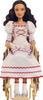 Mattel Универсальные аксессуары для модной куклы Злая Нессароуз с коричневыми кудрявыми позируемыми бальными нарядами и инвалидной коляской, волосами и съемными,
