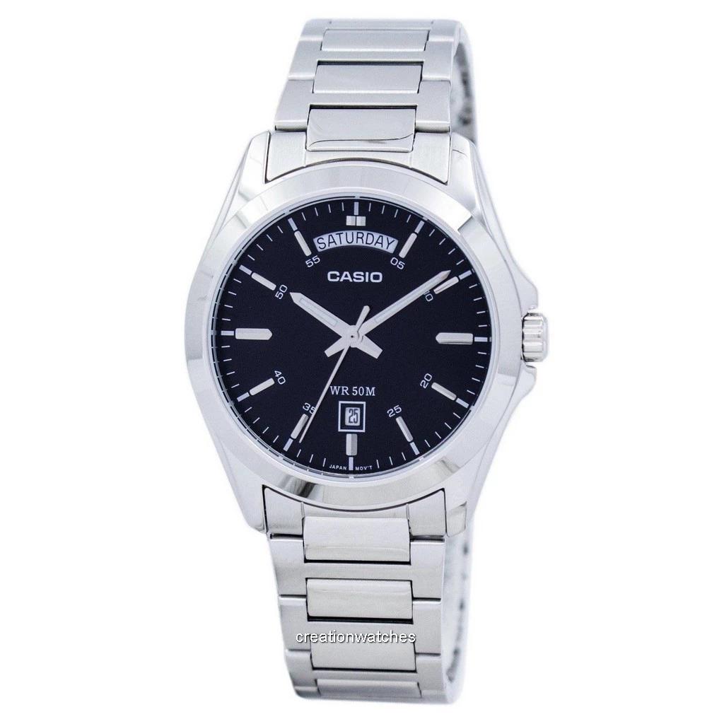 Casio Кварцевые мужские часы MTP-1370D-1A1V MTP1370D-1A1V