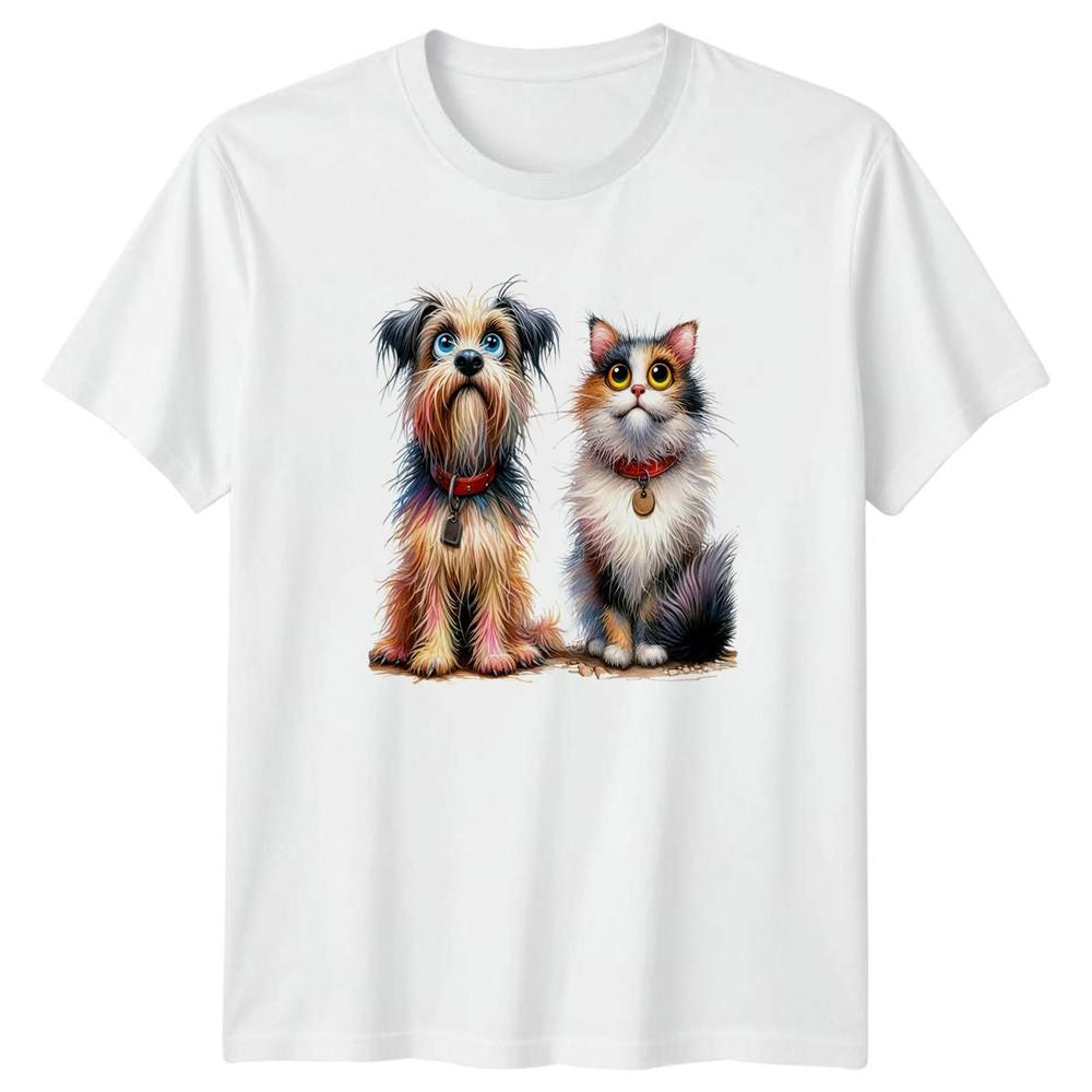 Dogs Cats Animals Unisexs TShirt Unisexs Tee Graphic Unisex Top