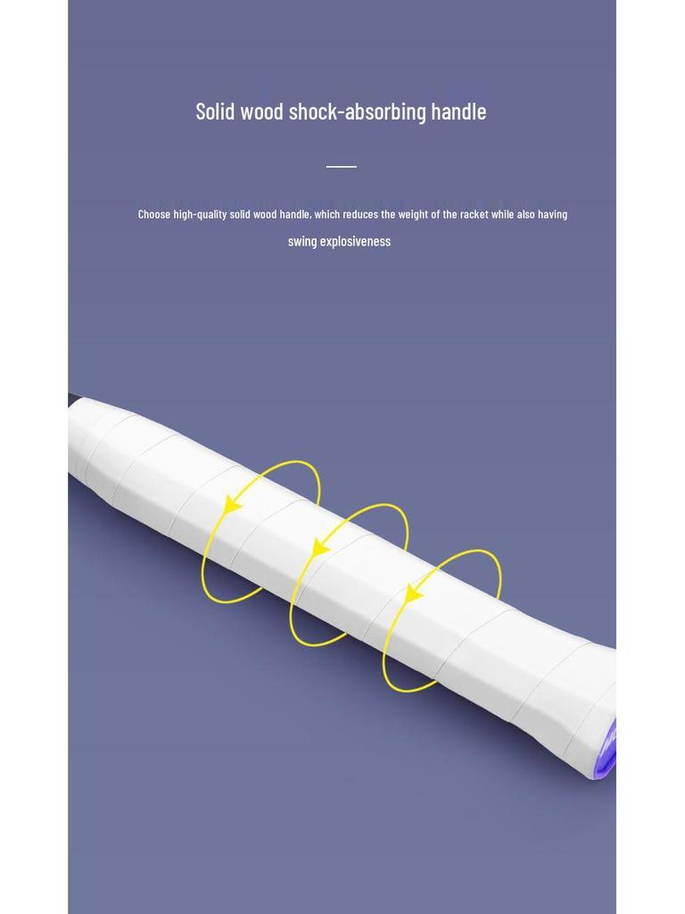 Набор бадминтонных ракеток Muxun из углеволокна - Прочные, сбалансированные, 2-секционные для взрослых и начинающих
