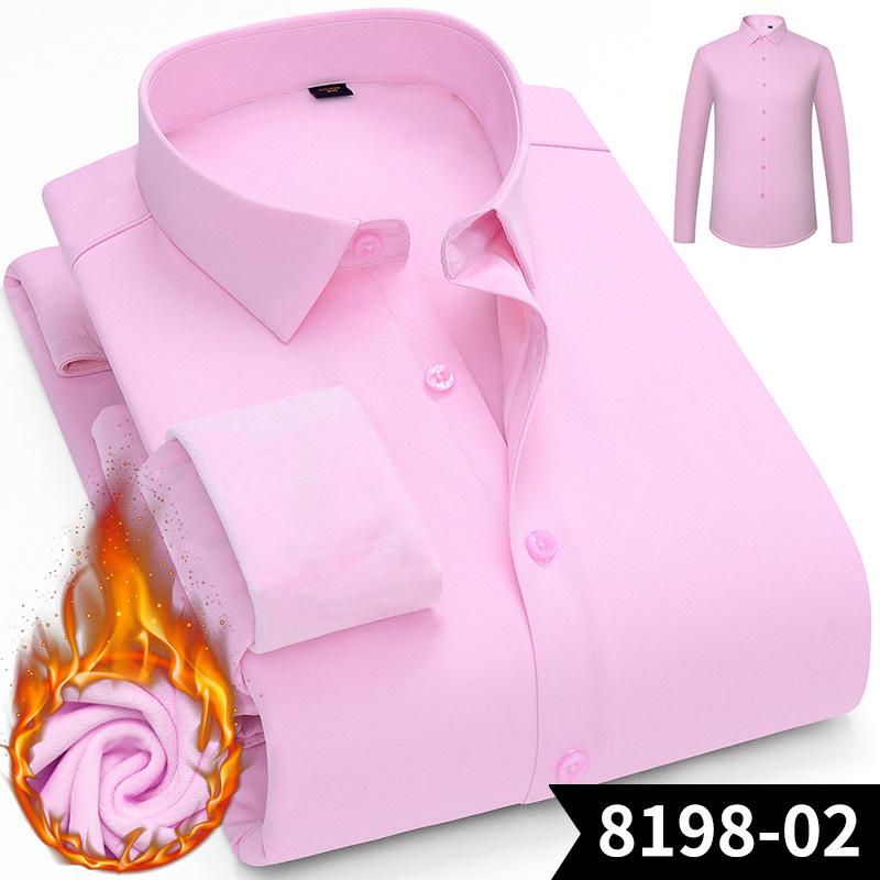 Мужские зимние рубашки с подкладкой из шерпы, с длинным рукавом, на пуговицах, флисовые рубашки для мужчин, деловые повседневные, теплые, удобные, терморубашки с карманами