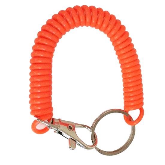 Брелок с защитой от потери, выдвижной, противопадающий, эластичный, с кольцом для ключей, противоугонные ключи, рыболовные инструменты, пружинный страховочный трос, товары для отдыха на природе