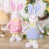 Festival Rabbit Gnoems Ornament Lovely Easters Gnomes Rabbit Ears Plush Decoration Ideal for Holiday Parties and Gifts