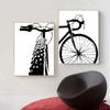Creative Art Cycling Black Bicycle Canvas Painting Wall Art Pictures Bike Prints and Posters Gift Kids Room Home Decor No Frame
