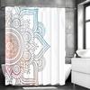 Mandala Pattern Shower Curtain, Bathroom Decorative Shower Curtain, Waterproof Shower Curtain with Hooks
