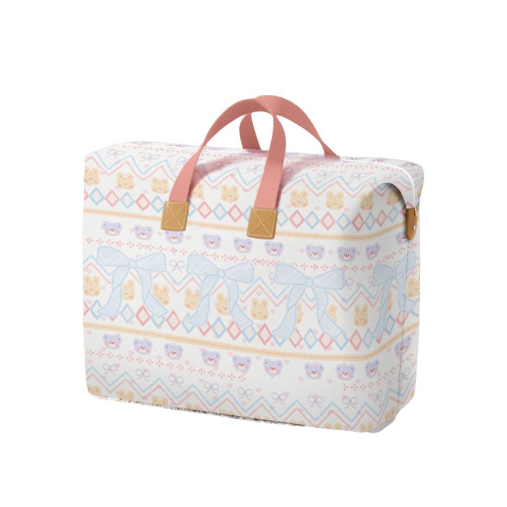 Non-woven Fabric Children Quilt Finishing Bag Cartoon Luggage Storage Bag Clothes Organizer Closet