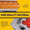 10PCS 6.5" Lights Marker LED Truck Trailer RV Oval Side Light Amber/Red/White