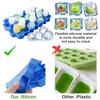37 Silicone Molds Honeycomb Ice Cube Trays Reusable Mold BPA Free Ice Maker with Removable Lids Ice Bucket Summer Accessories