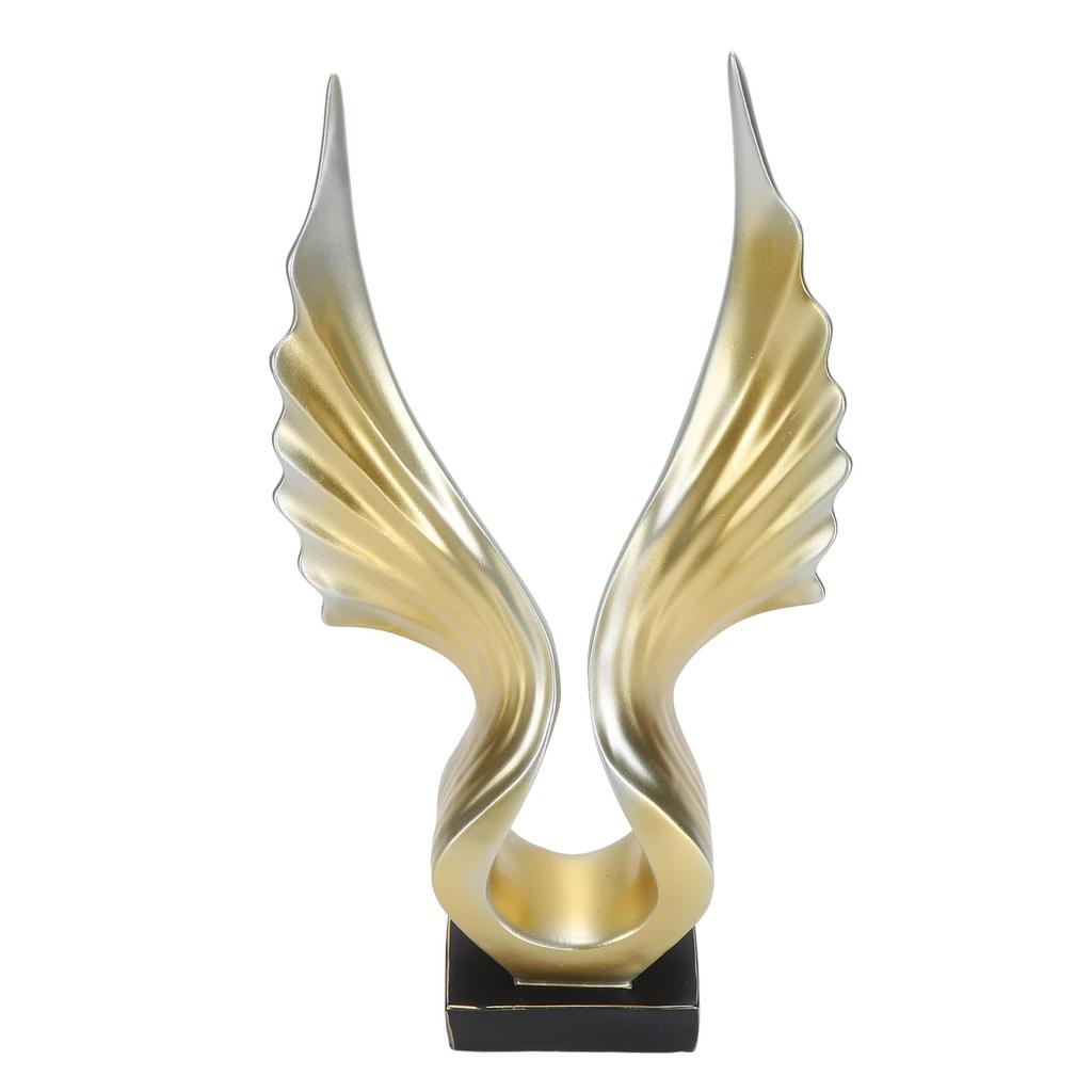 Abstract Wing Sculpture Modern Innovative Light Luxury Resin Abstract Wing Statue for Home Living