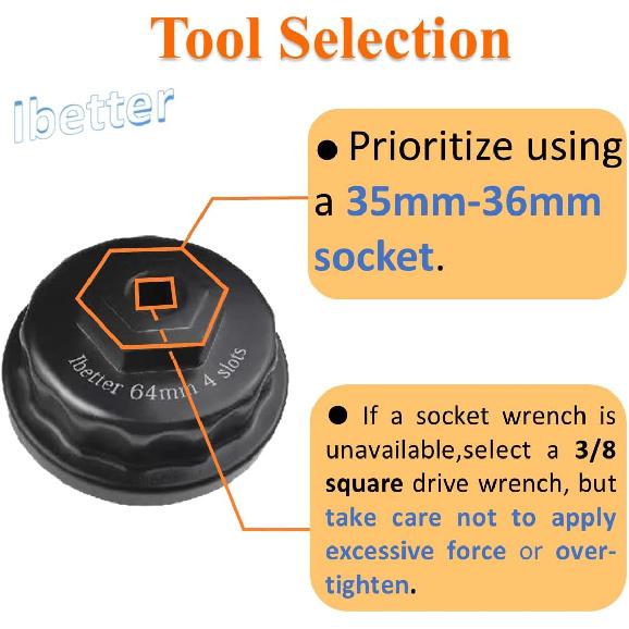 Heavy Duty Oil Filter Wrench For Toyota,Lexus,RAV4,Camry,Tundra,Highlander,Sienna,Cruiser,Venza-Filter Cap Removal Socket Tool For 2.5-5.7L Engines