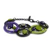 [I1487] - Designer Bracelet 'Mélusine' Purple Green