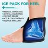 Solid Gel Ankle Ice & Heat Pack with Heel Protector and Support