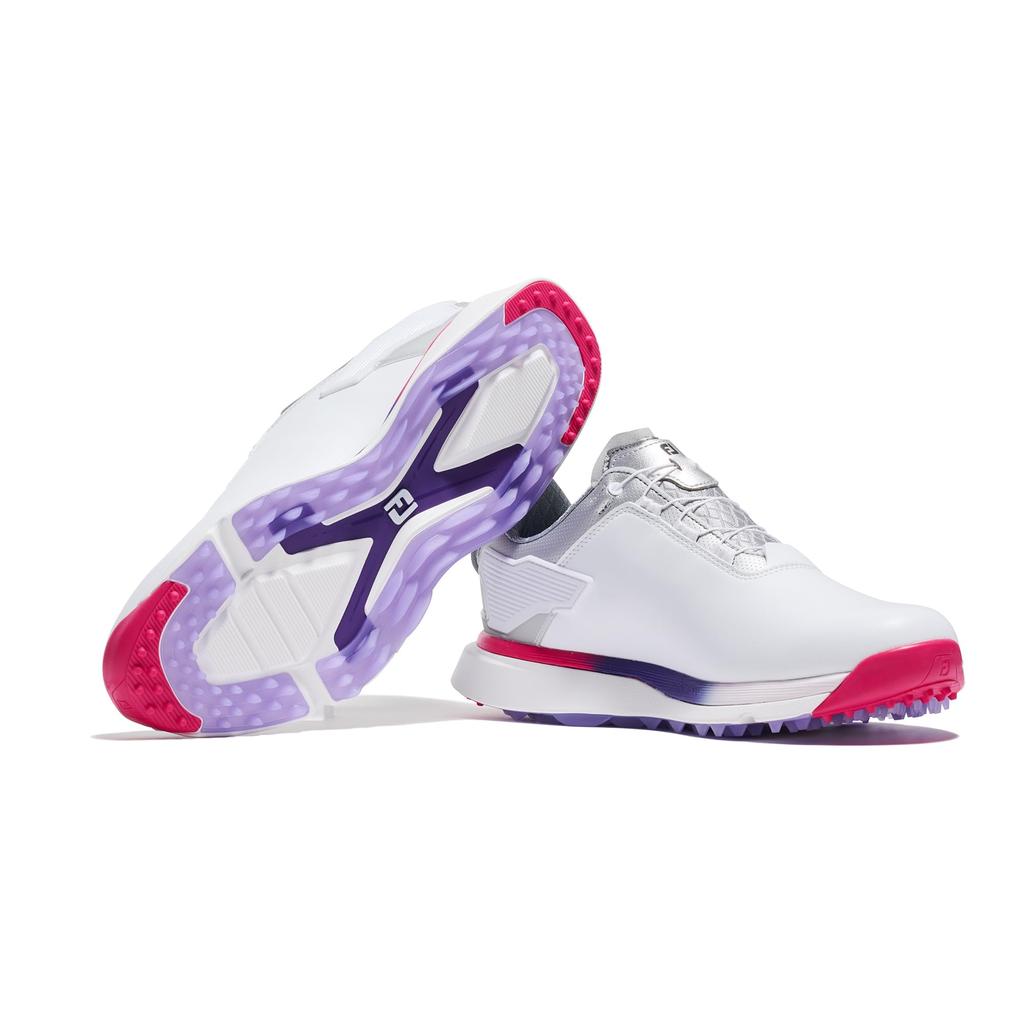 Женские туфли для гольфа WO Pro SLX Boa см 3E [Footjoy] Бело-фиолетовые 23.0