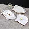 Huihuang Melamine Fan-shaped Dinner Plate