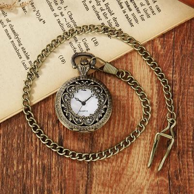 С цепочкой Часы с циферблатом из арабских цифр Подвеска Карманные часы Кварцевые карманные часы Мужские Женские