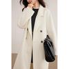 Shangdoupila Women's 100% Wool Lapel Long Winter Coat