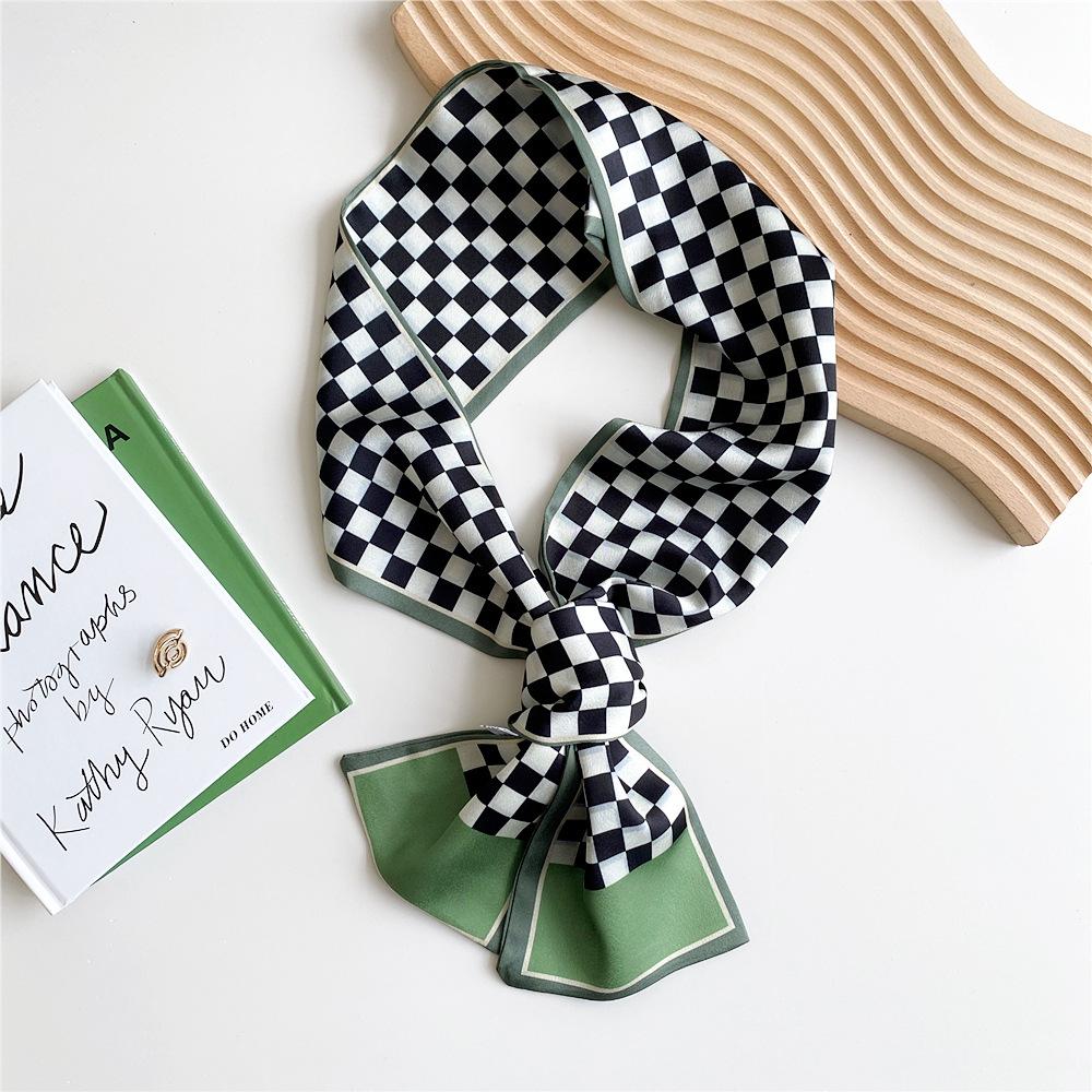 New Scarves Silk Scarves Women'S Spring And Autumn Season Long Decorative Professional Scarves Summer Thin Styles Paired With Shirts Stylish