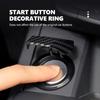 JUNT9 Car interior one-touch start ignition engine stop button switch button protective cover decorative sticker accessories for Kia
