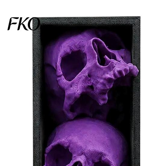 Крутые подарки для коллекционеров скелетов, 3 шт., Хэллоуин, 3-ярусные подставки для книг в виде черепов, Готический полимерный декор для книжной полки, Офис, Домашние аксессуары, Жуткие