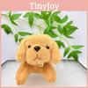 Bell With Puppy Cartoon Doll Keychain Animal Plush Bag Pendant Pp Filler Cotton