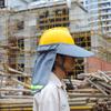 Netting Reflective Hat Brim Breathable Reflective Neck Shield Reflective Stripe Cap Cover  Outdoor