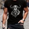 Til Valhalla 100% Хлопок Футболки с коротким рукавом и круглым вырезом Футболка American Beard Warrior Tactical Skull Унисекс Повседневная мужская футболка